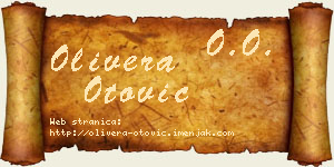 Olivera Otović vizit kartica